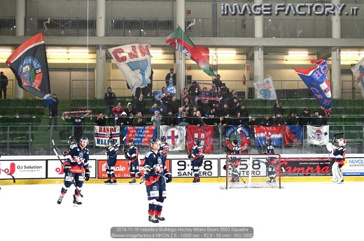 2019-11-16 Valpellice Bulldogs-Hockey Milano Bears 8503 Squadra